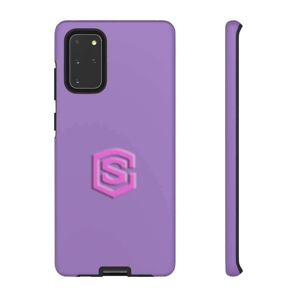 Light Purple Tough Cases Pink Logo