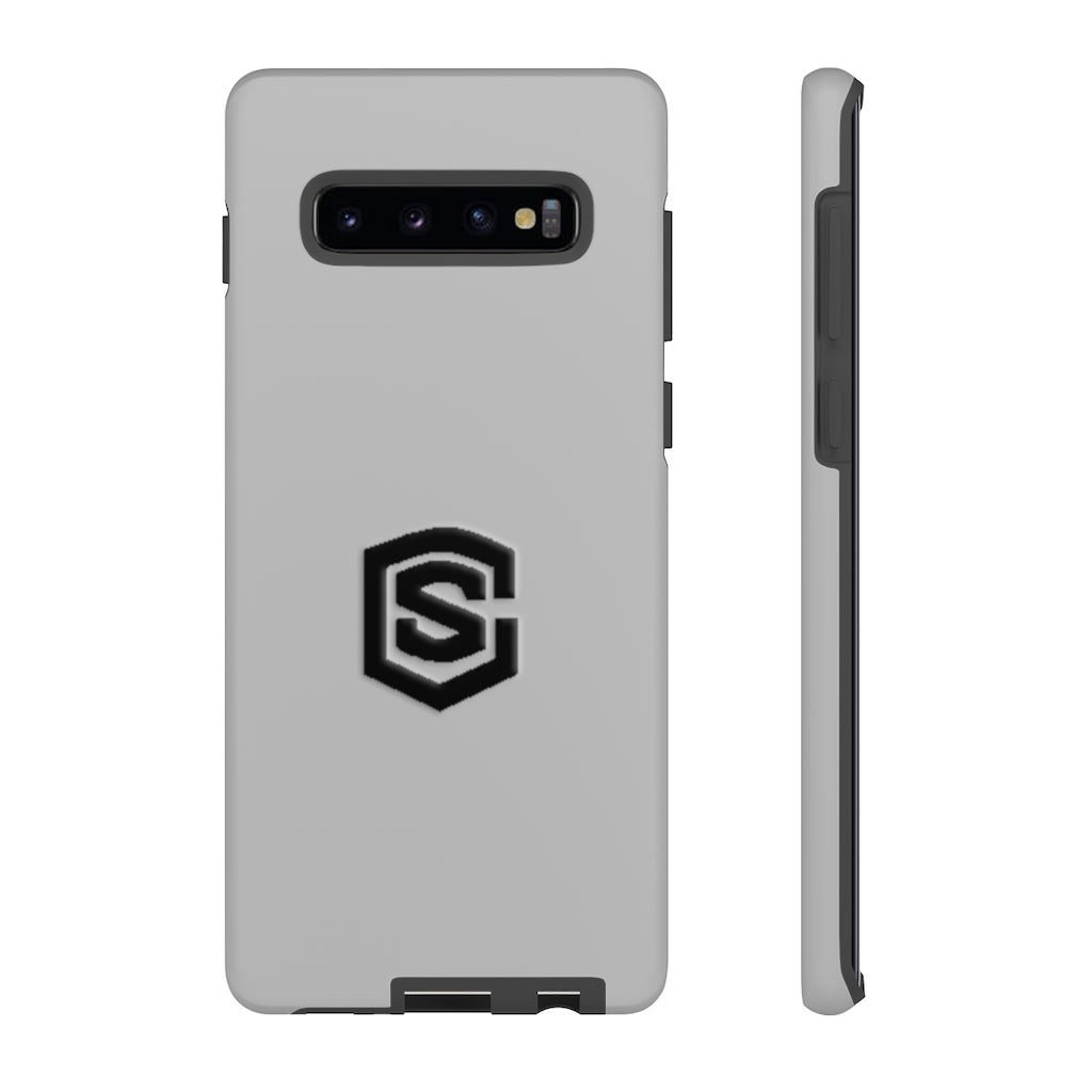 Silver Tough Cases Black Logo