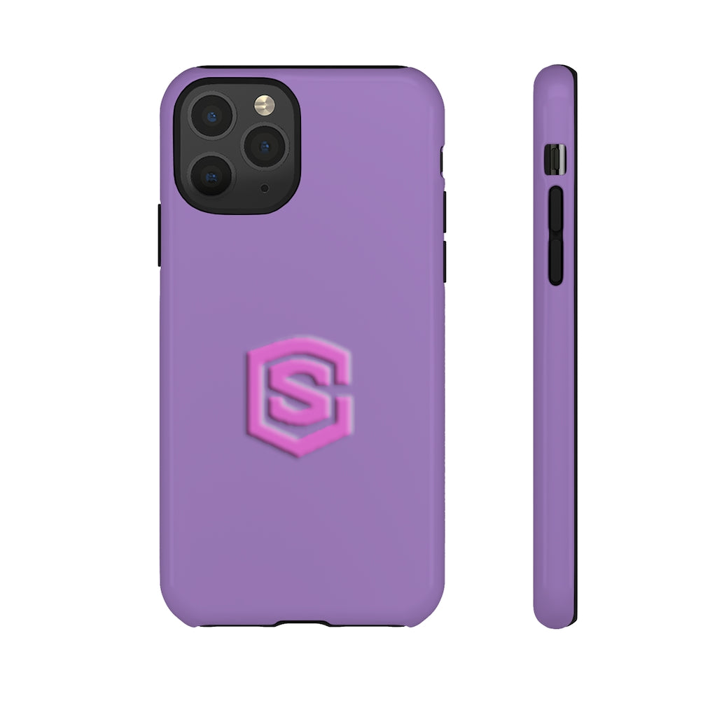 Light Purple Tough Cases Pink Logo