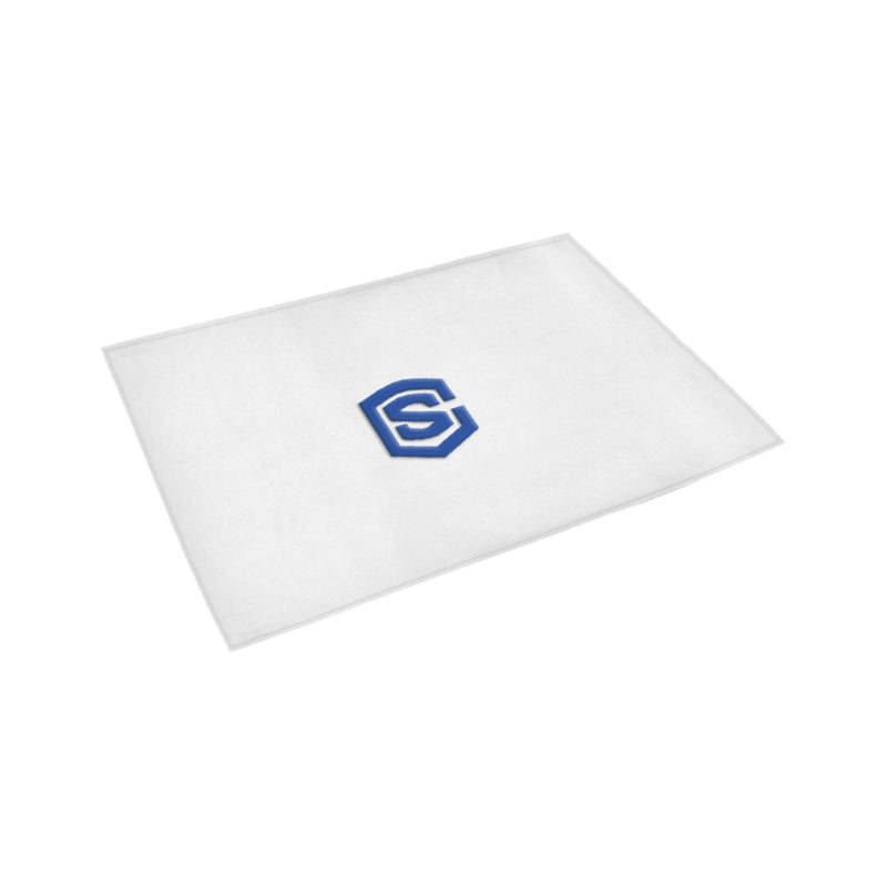 White Doormat 24" x 16" (Sponge Material) with Blue Logo Doormat 24" x 16" (Sponge Material)