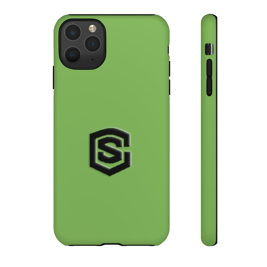 Green Tough Cases Black Logo