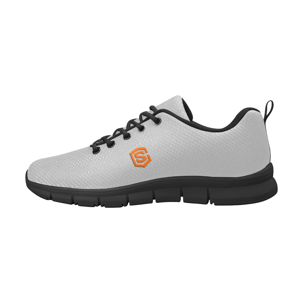 orange logo Men's Breathable Running Shoes (Model 055)