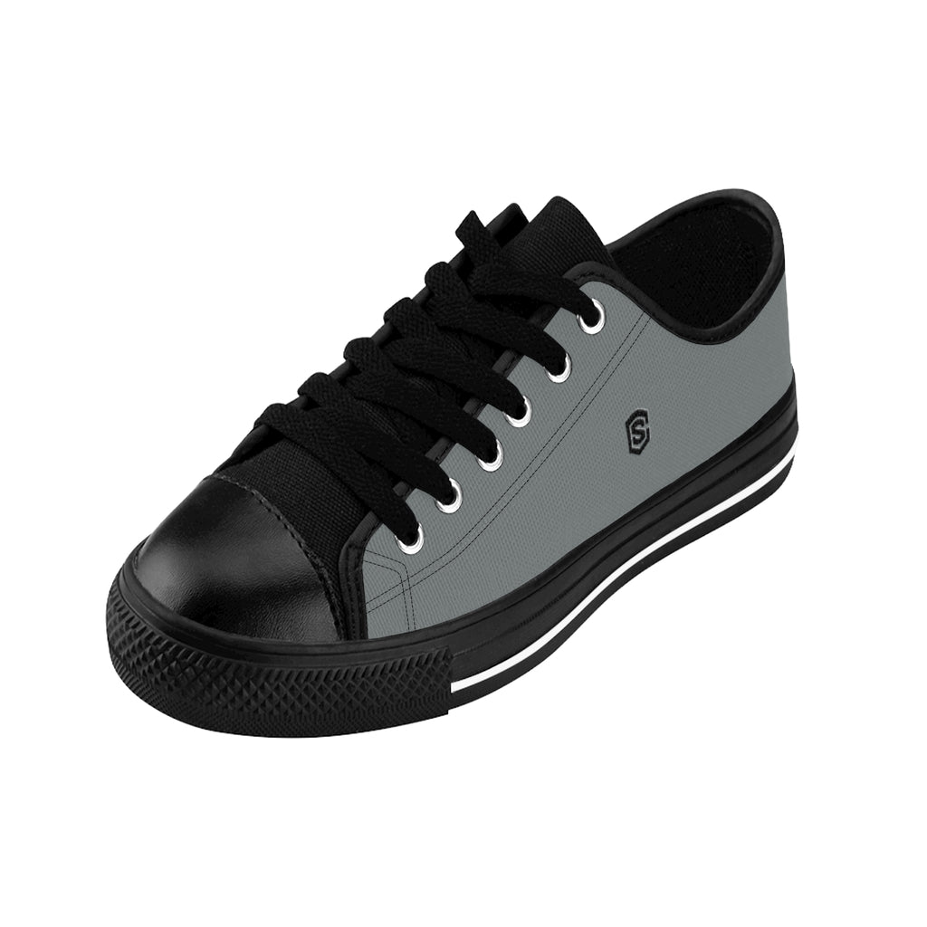 grey Men's Sneakers - black logo