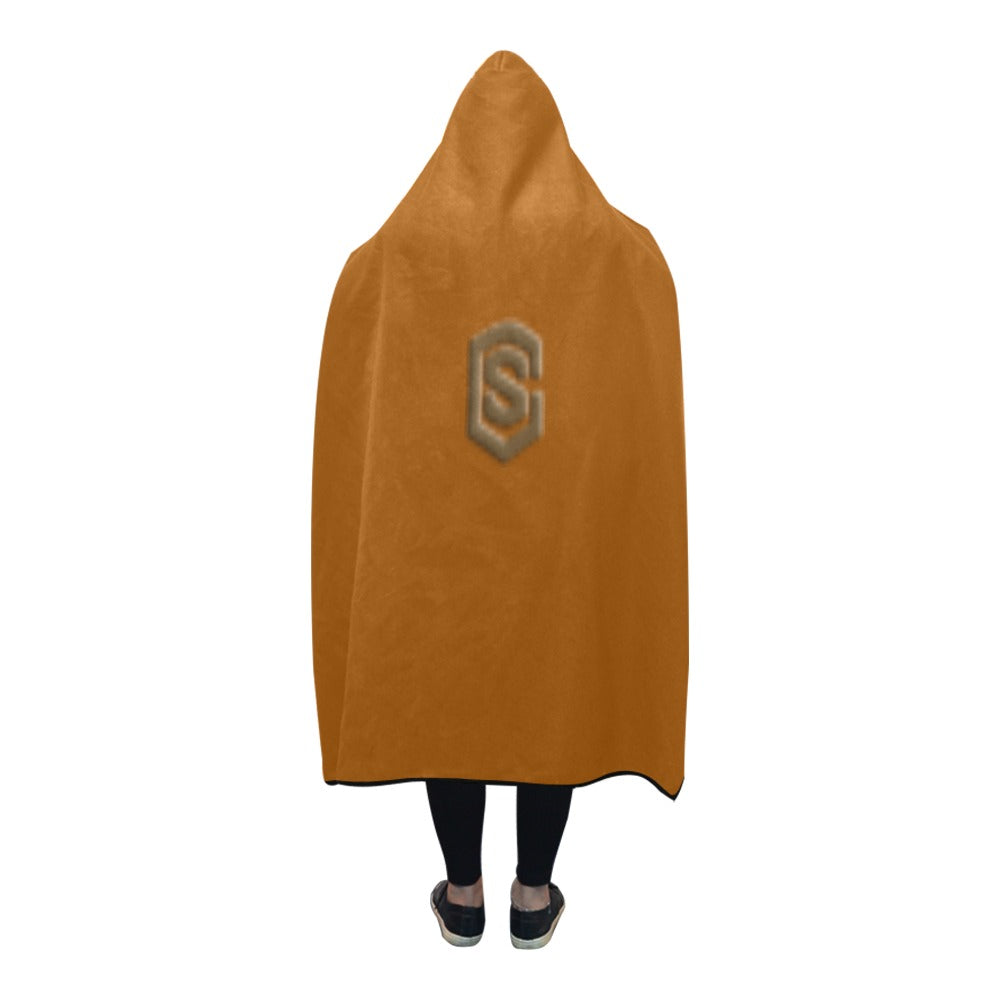 Brown Hooded Blanket 80"x56" with Brown Logo Hooded Blanket 80"x56"