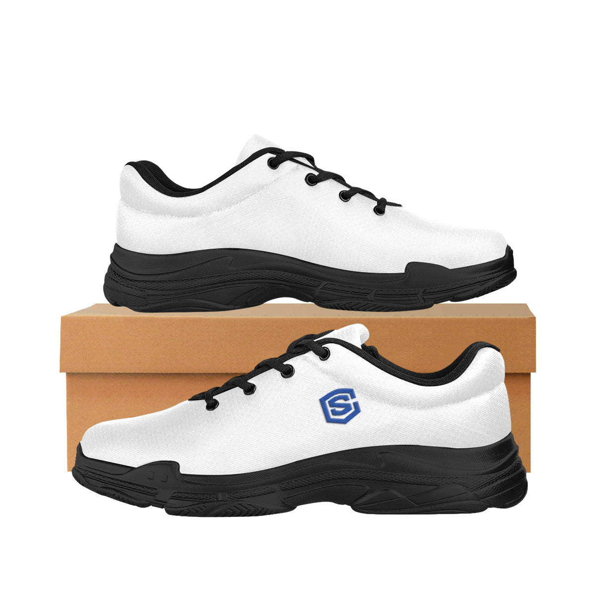 blue logo Lyra Men's Running Shoes (Model 058)