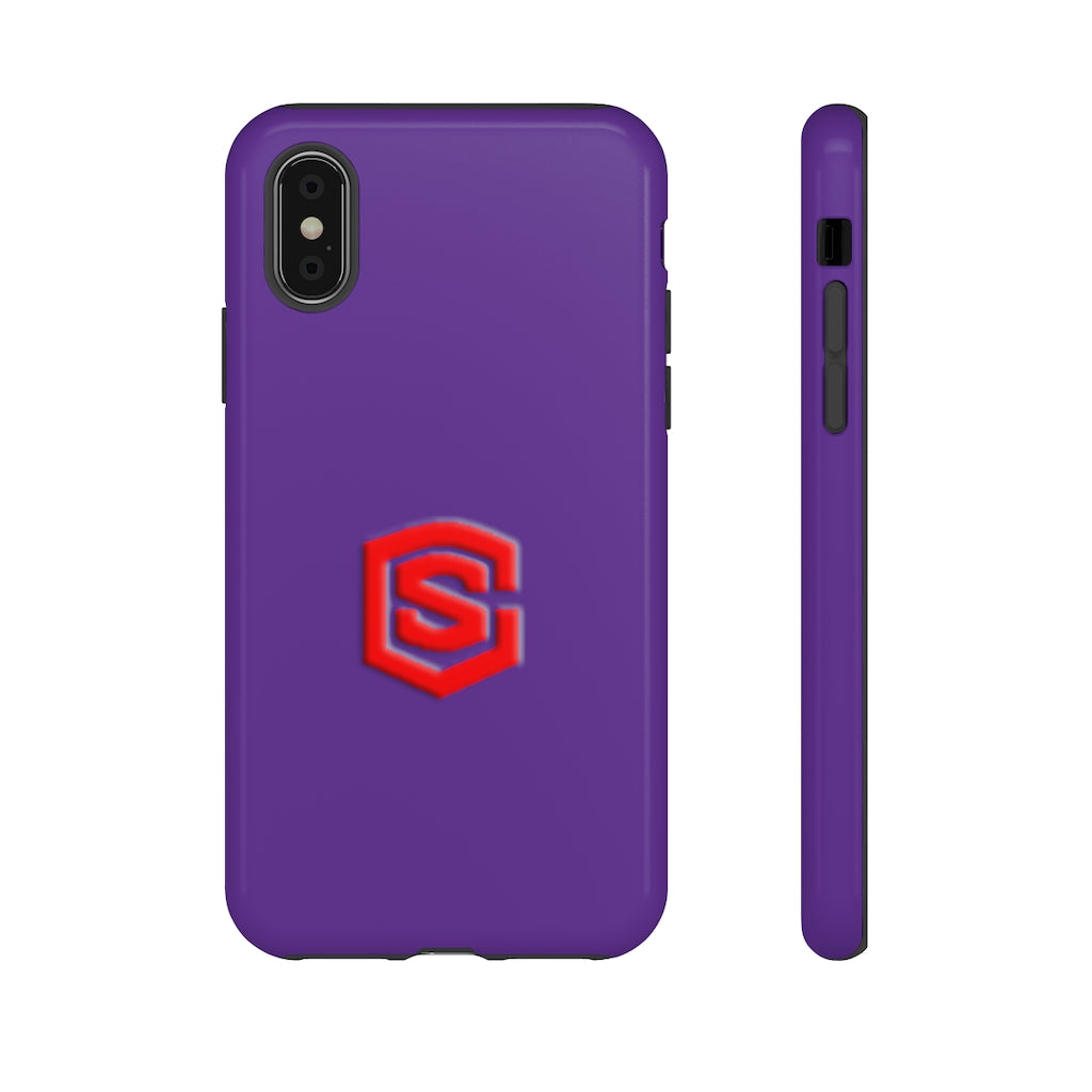 Purple Tough Cases Red Logo