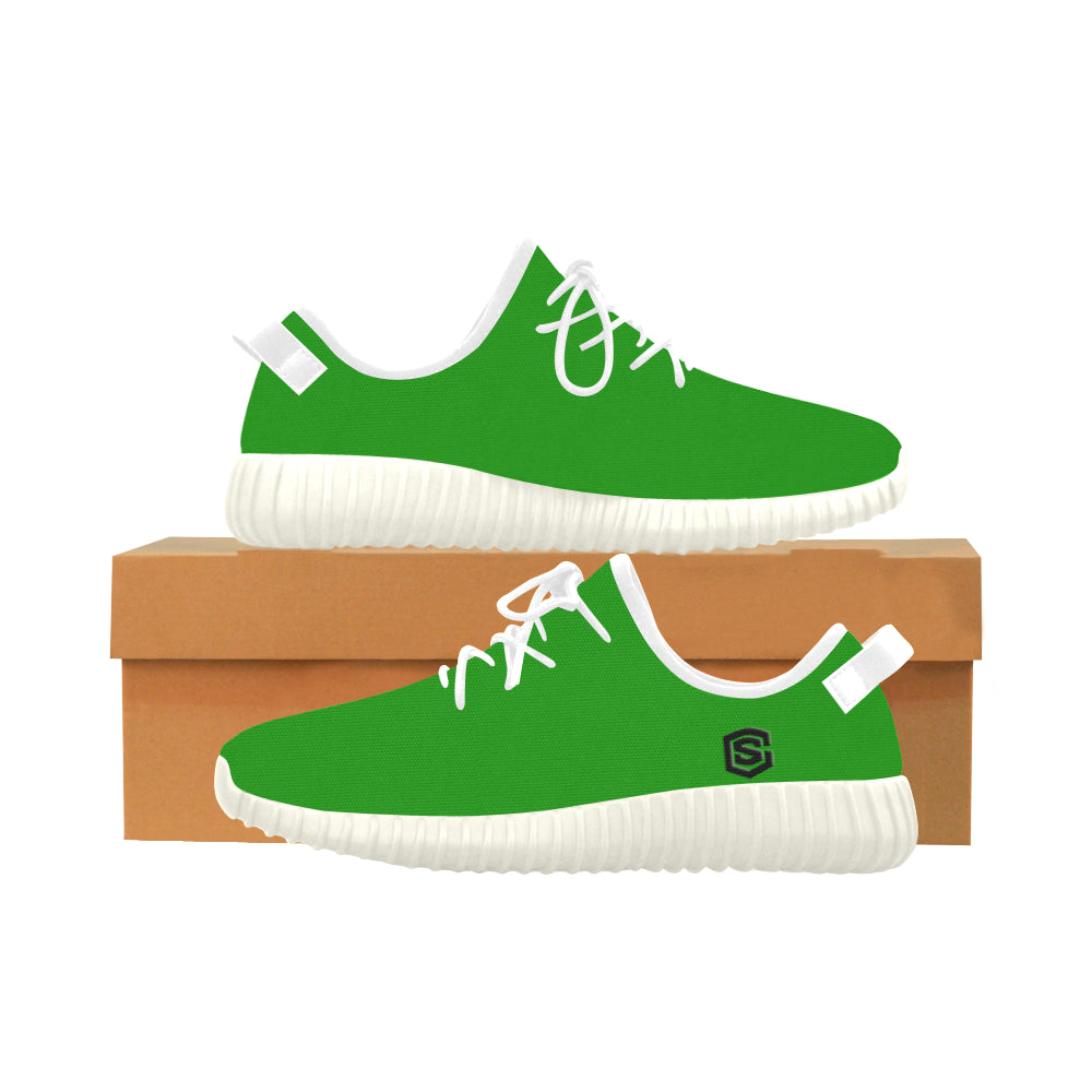 black logo Grus Women's Breathable Woven Running Shoes (Model 022)