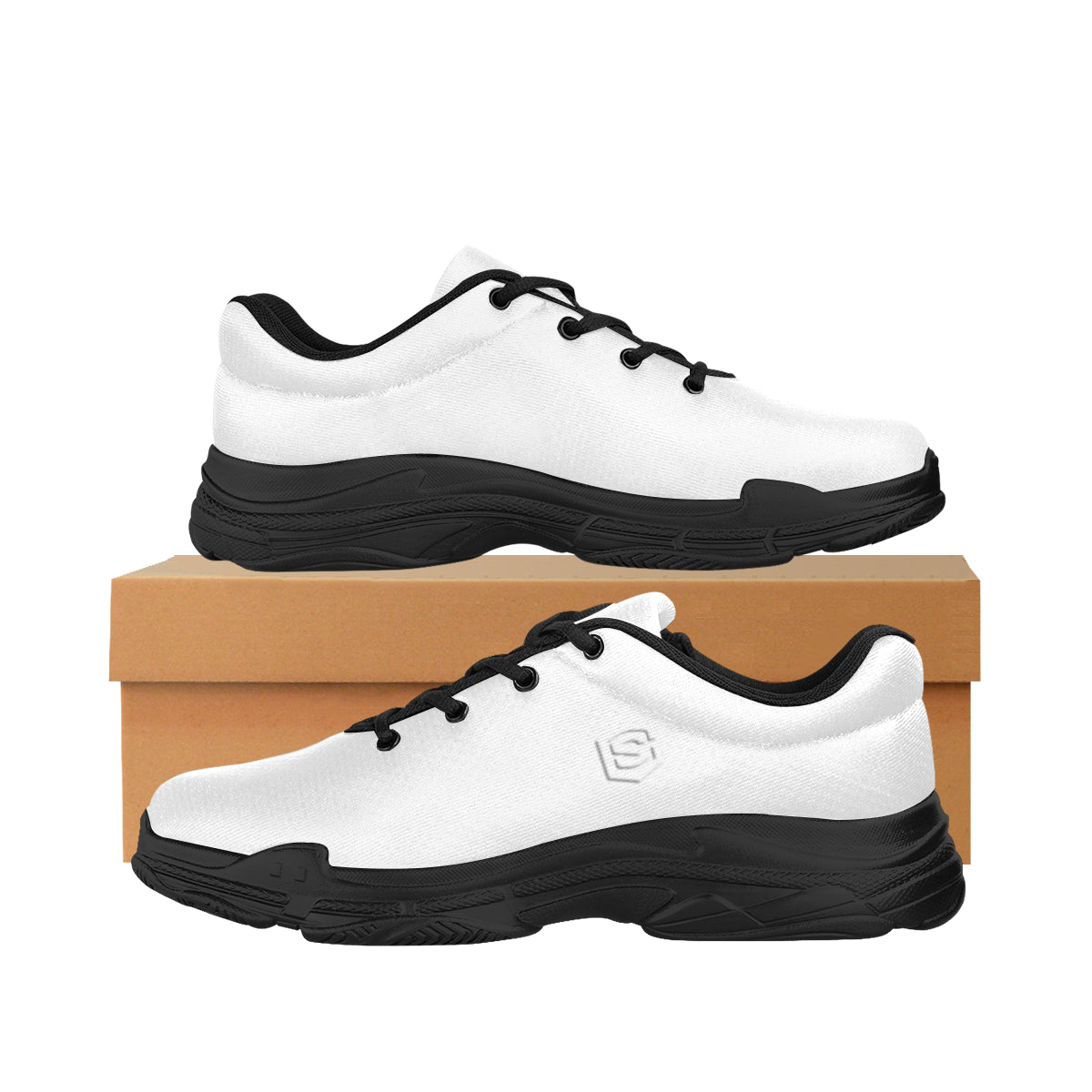 white logo Lyra Men's Running Shoes (Model 058)