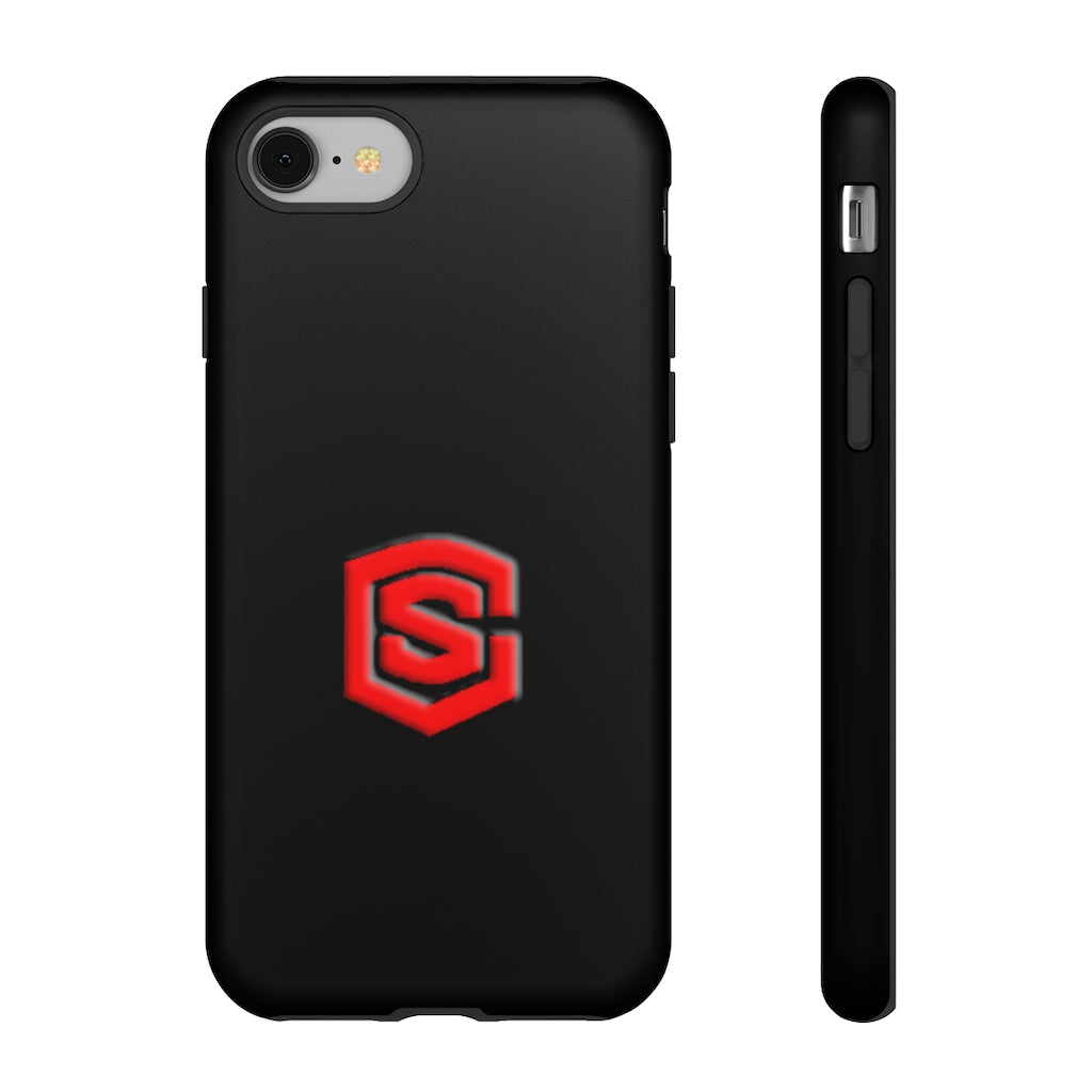 Black Tough Cases Red Logo