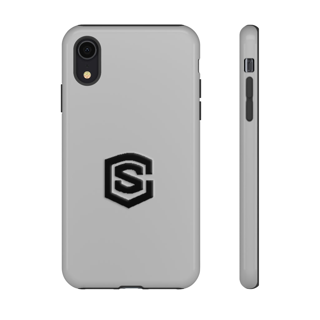 Silver Tough Cases Black Logo