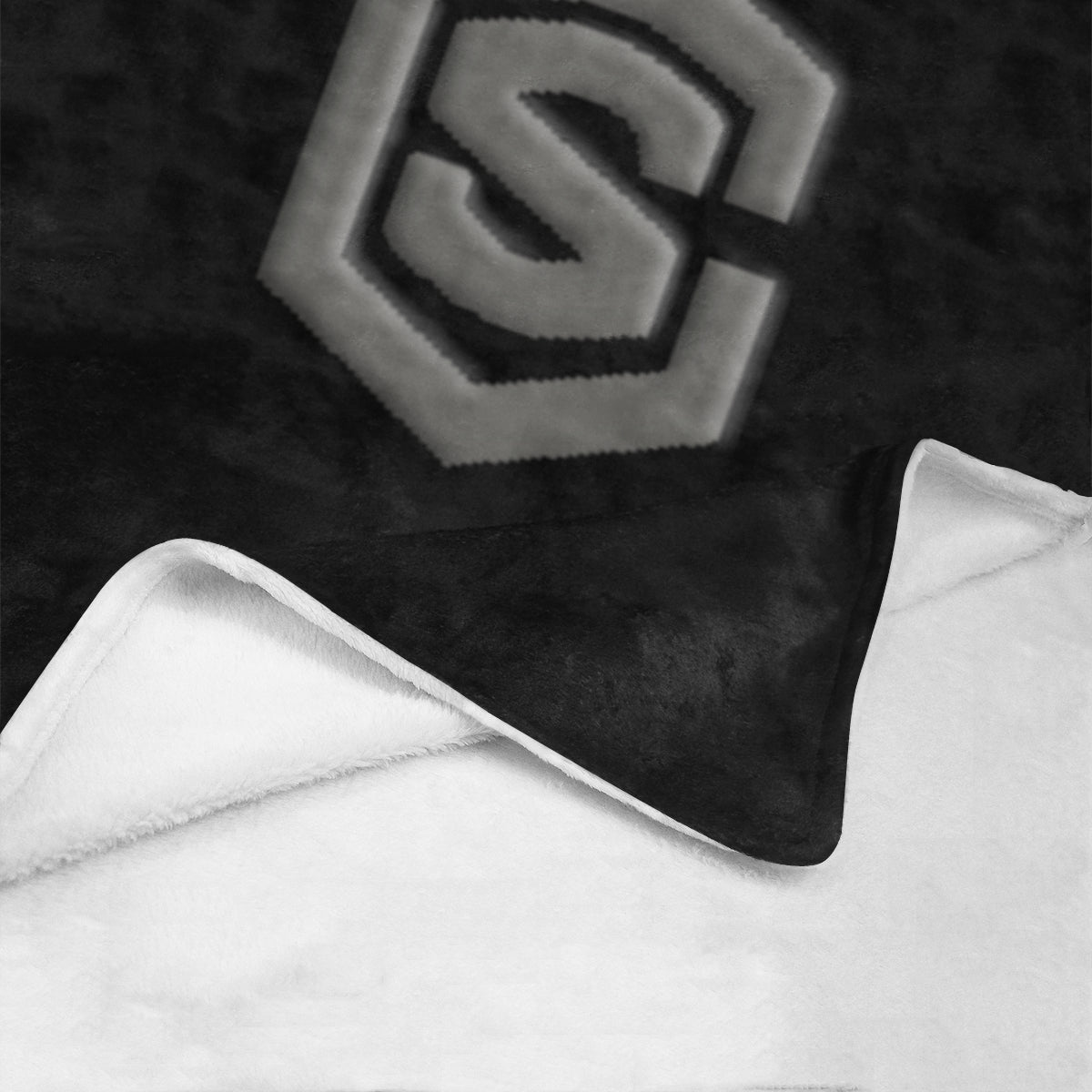 Black Ultra-Soft Micro Fleece Blanket with Gray Logo Ultra-Soft Micro Fleece Blanket 30"x40"