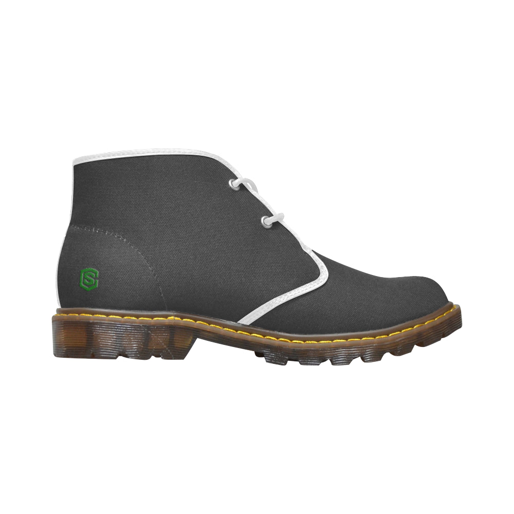 green Men's Canvas Chukka Boots (Model 2402-1)