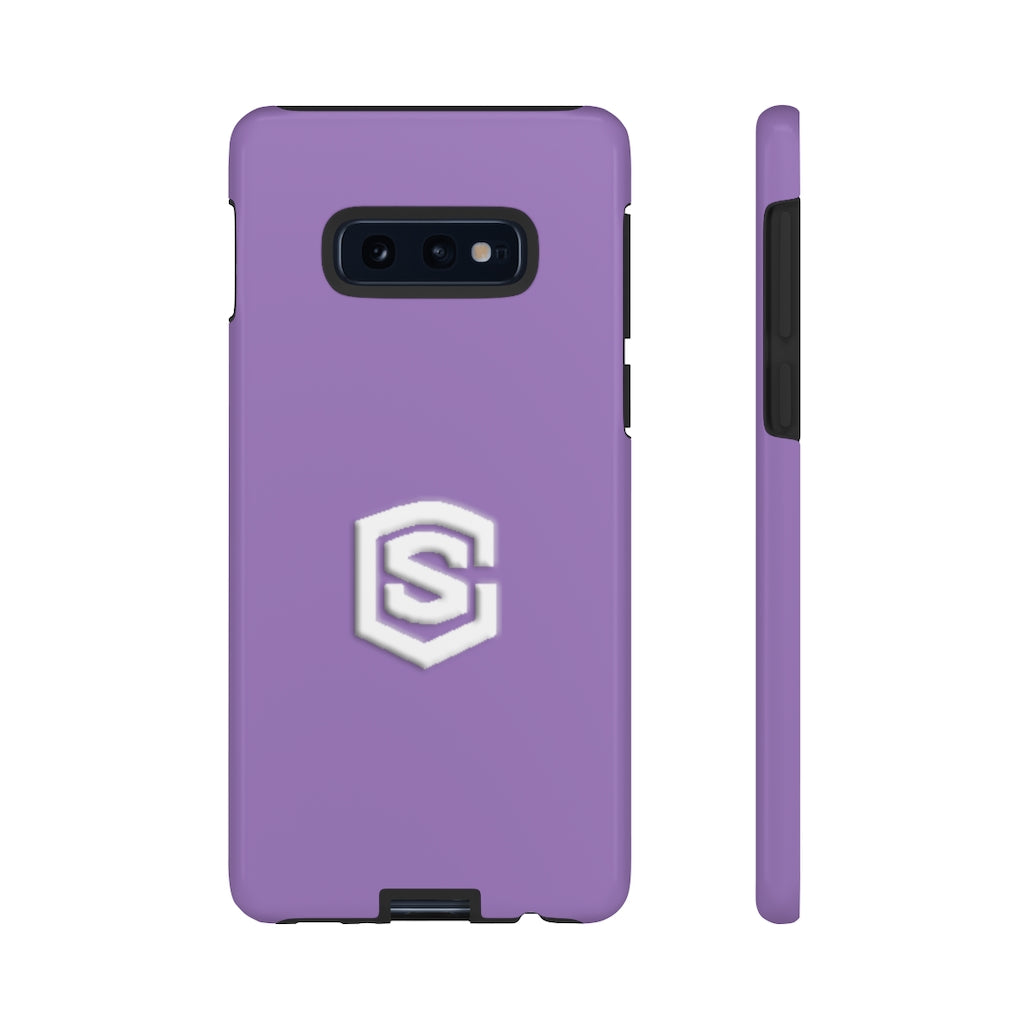 Purple Tough Cases White Logo
