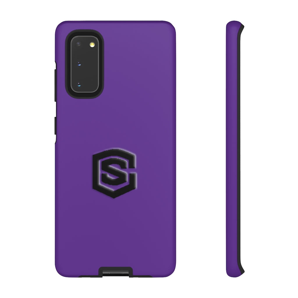 Purple Tough Cases Black Logo