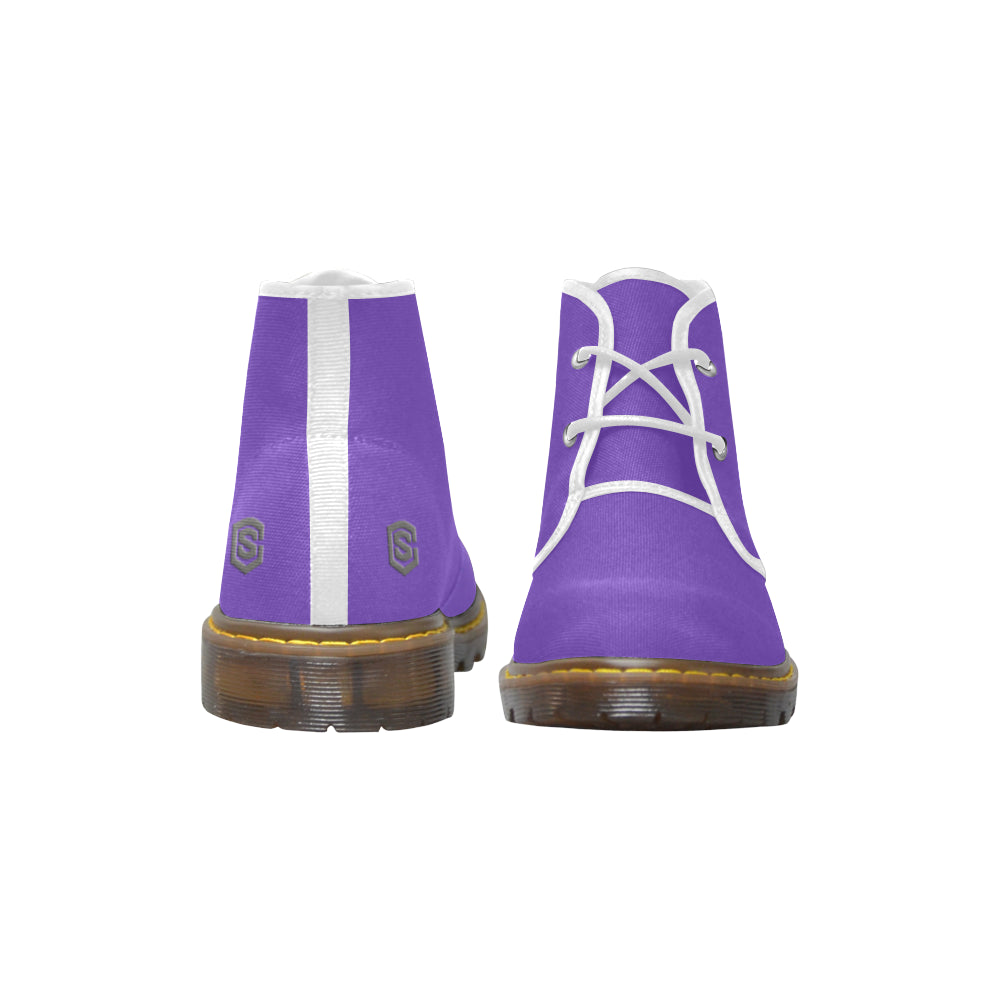 gray Men's Canvas Chukka Boots (Model 2402-1)