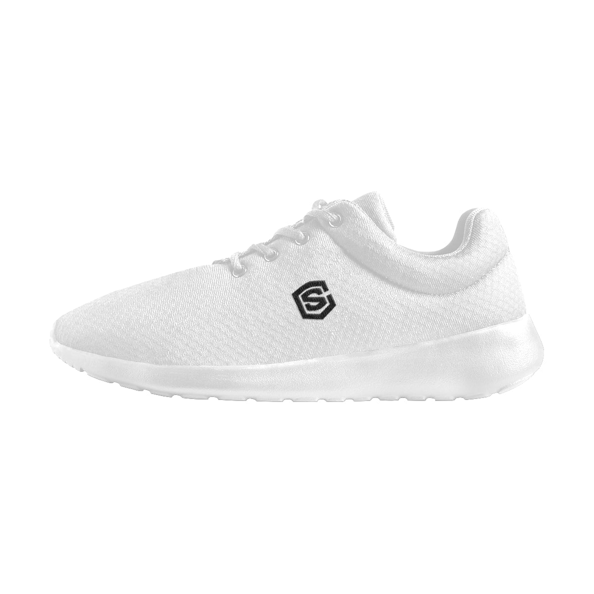 black logo Women's Athletic Shoes (Model 0200)