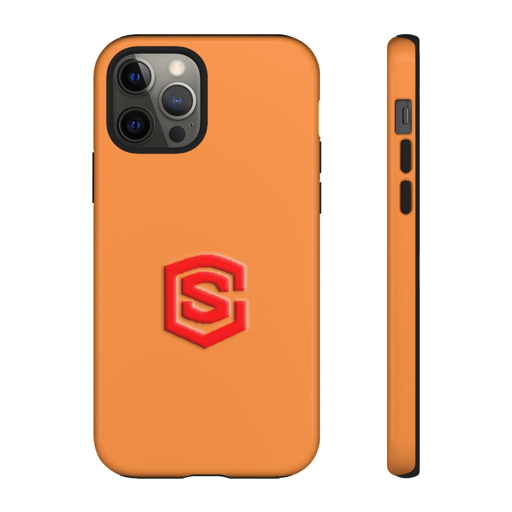 Orange Tough Cases Red Logo