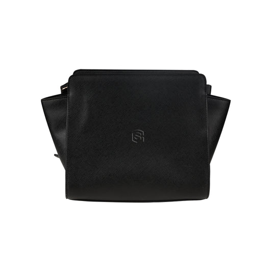BLACK SATCHEL BAG black logo Satchel Bag (Model 1635)