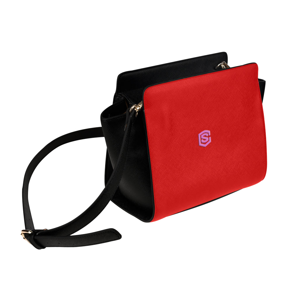 RED SATCHEL BAG pink logo Satchel Bag (Model 1635)