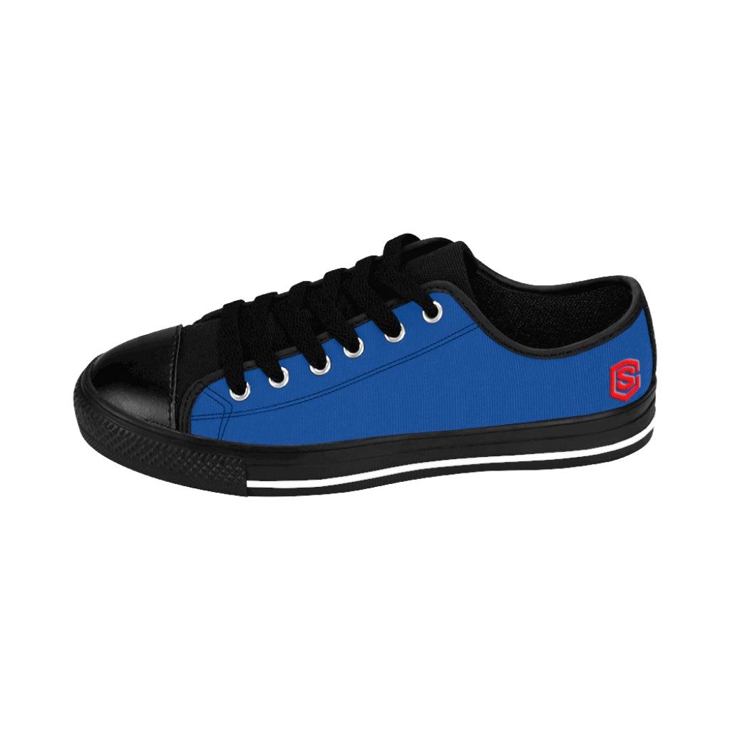 blue Women's Sneakers Red logo
