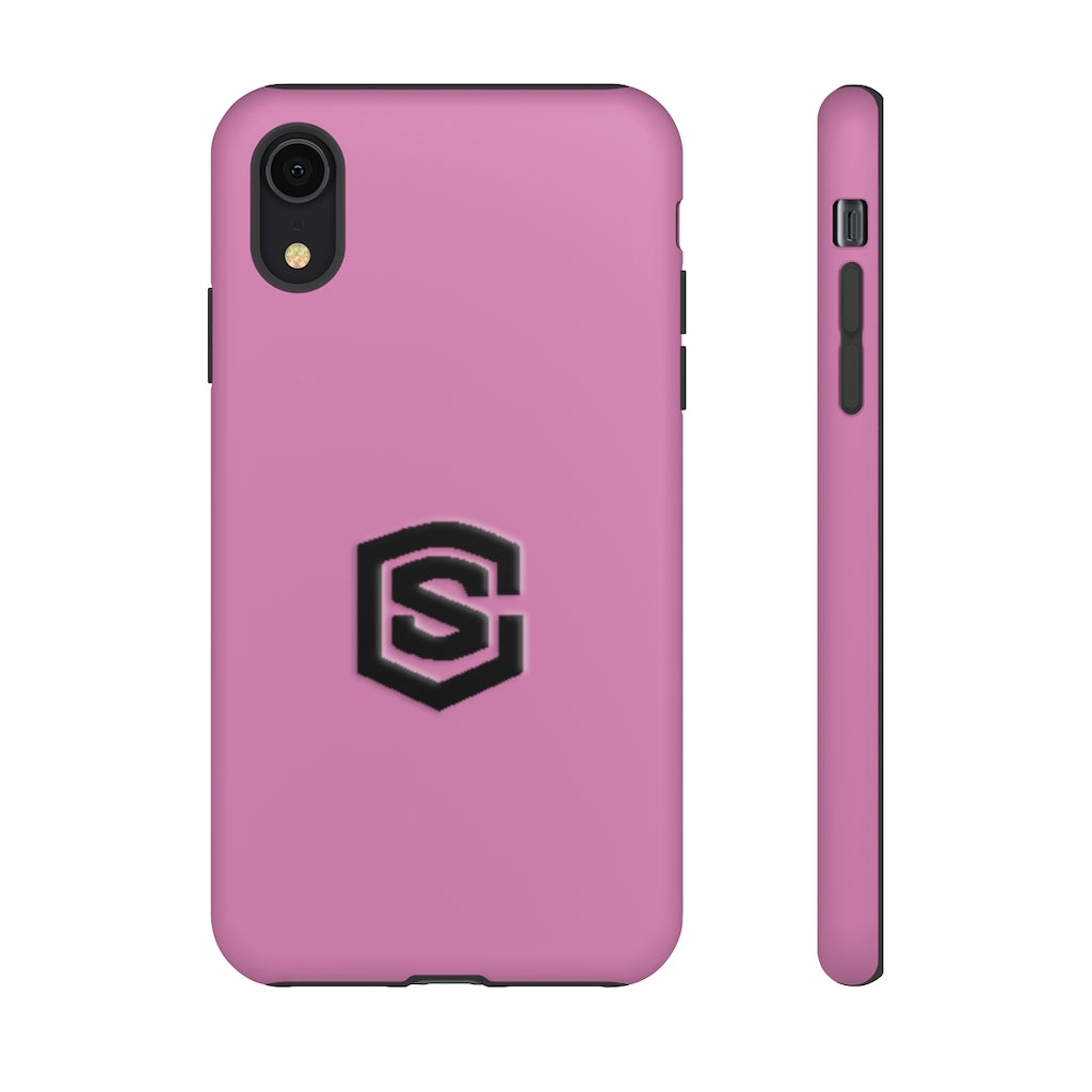 Pink Tough Cases Black Logo