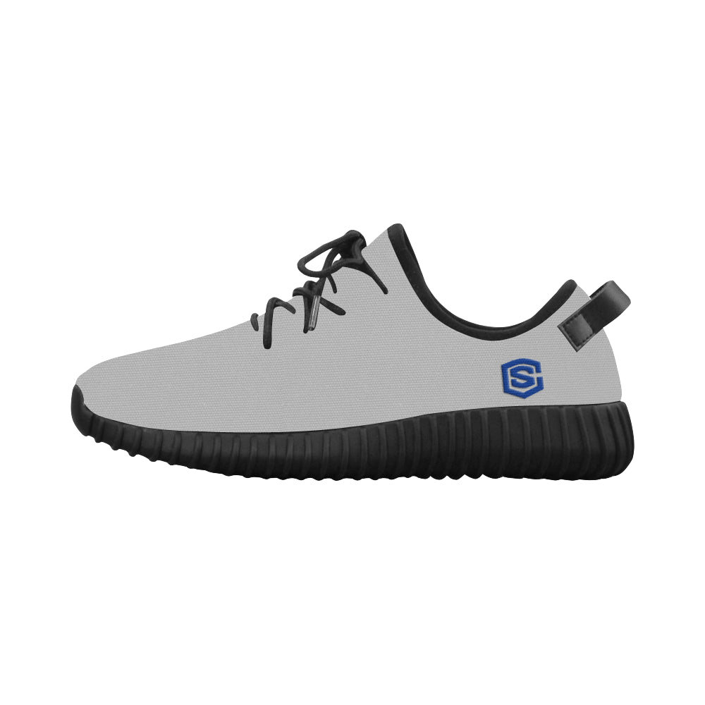 blue logo Grus Men's Breathable Woven Running Shoes (Model 022)