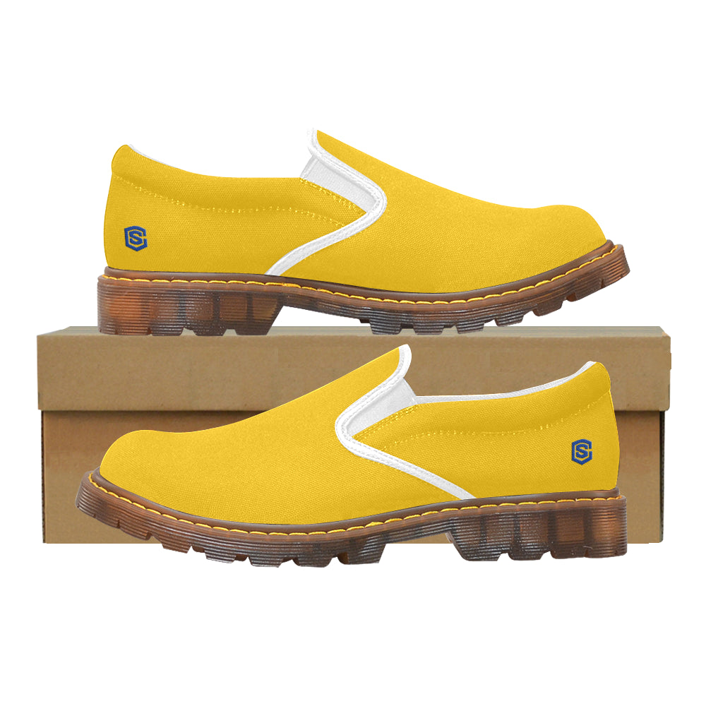 blue logo Martin Women's Slip-On Loafer (Model 12031)