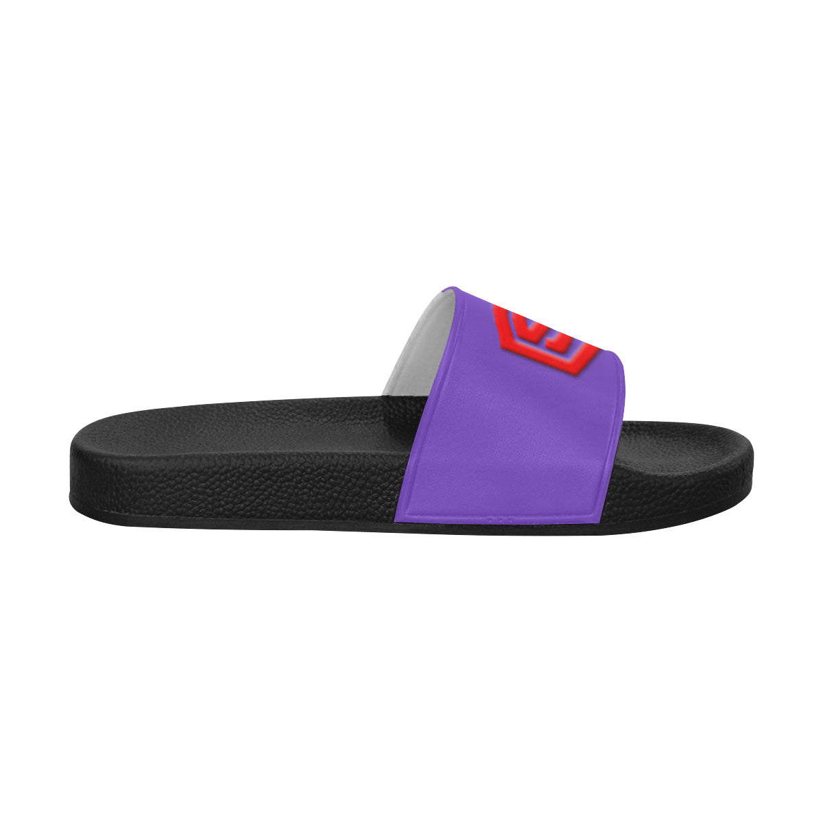 red logo Men's Slide Sandals (Model 057)