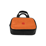 ORANGE LEATHER TOP HANDLE HANDBAG  red logo Leather Top Handle Handbag (Model 1662)