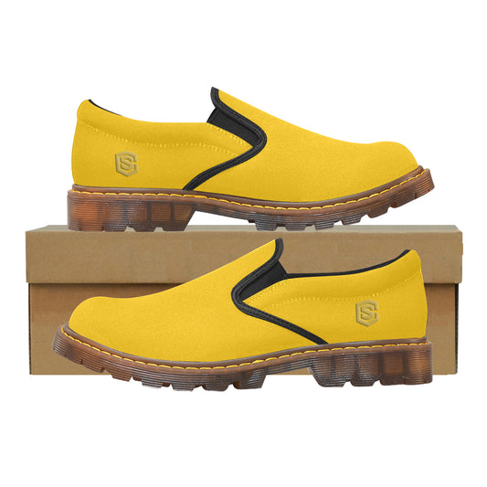 gold logo Martin Men's Slip-On Loafer (Model 12031)