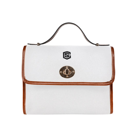 GRAY WATERFROOF CANVAS BAGblack logo Waterproof Canvas Bag/All Over Print (Model 1641)