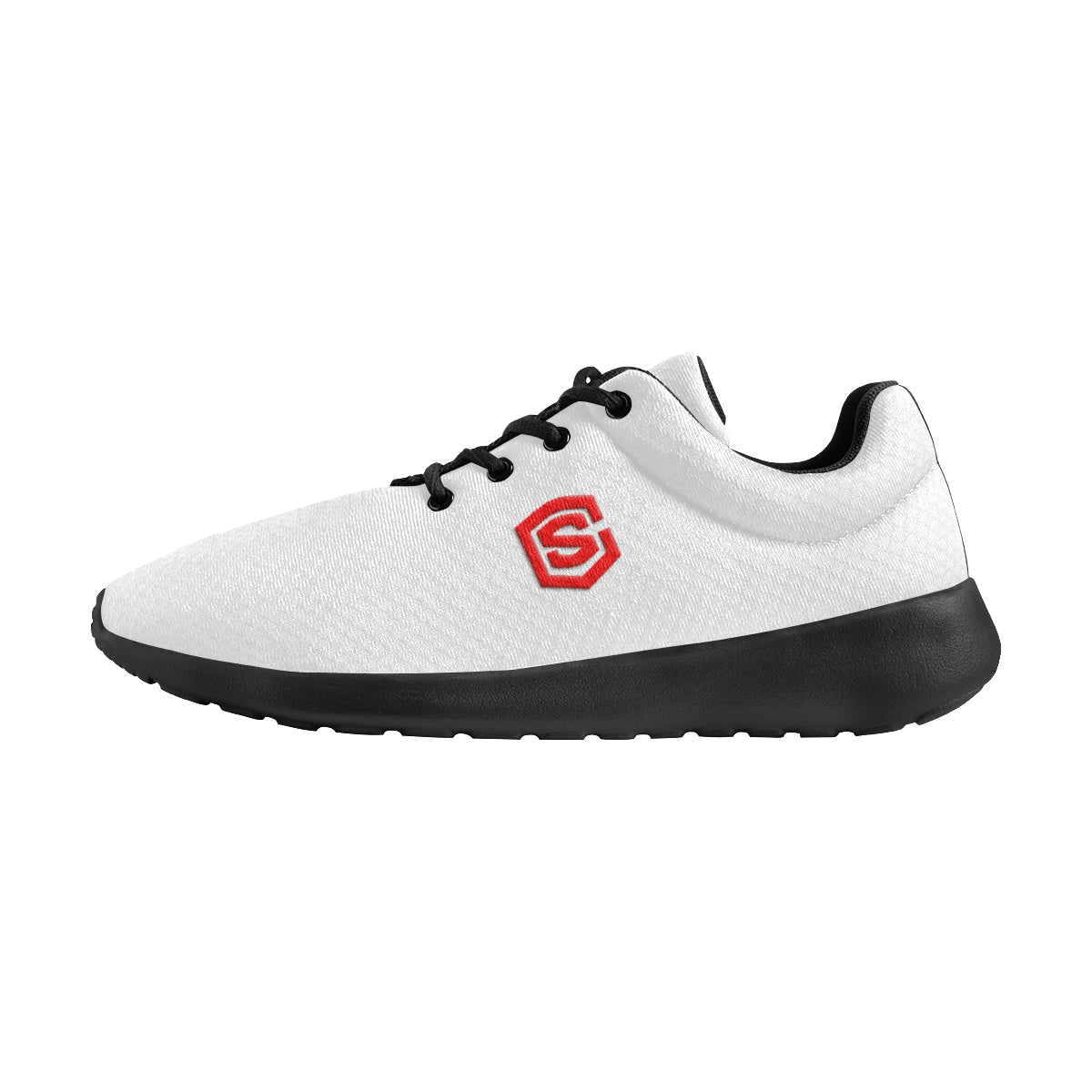 Red logo Men's Athletic Shoes (Model 0200)