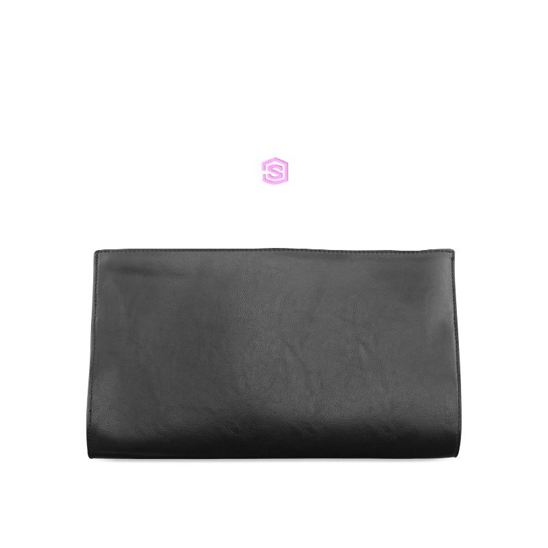 WHITE CLUTCH BAG pink logo Clutch Bag (Model 1630)