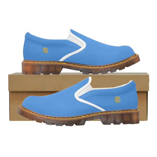 gold logo Martin Women's Slip-On Loafer (Model 12031)