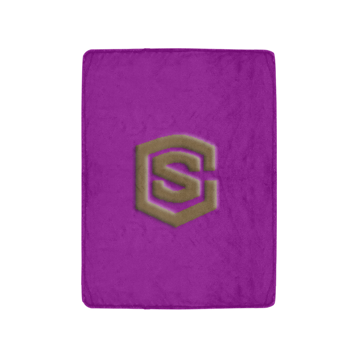 Purple Ultra-Soft Micro Fleece Blanket with Brown Logo Ultra-Soft Micro Fleece Blanket 30"x40"
