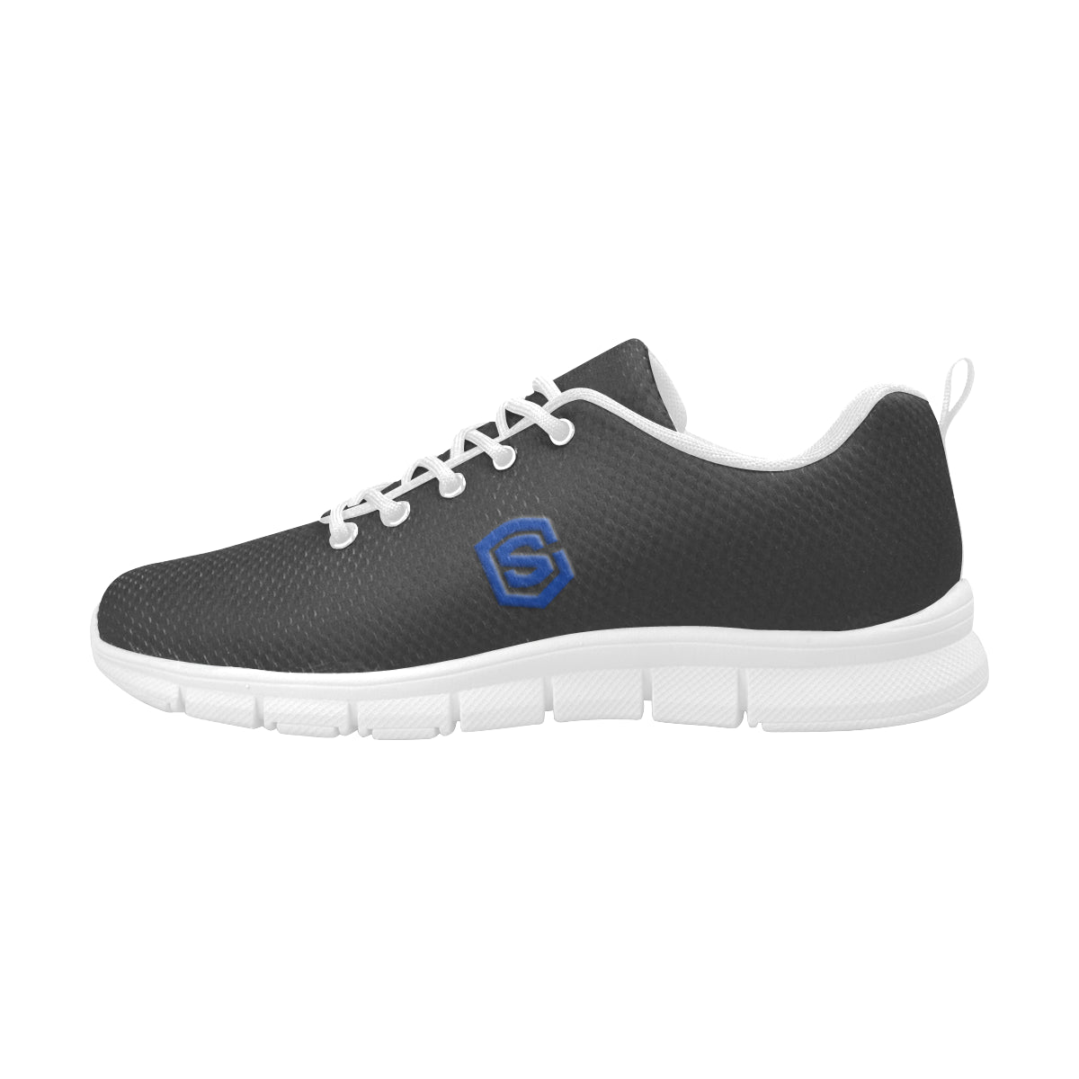 blue logo Women's Breathable Running Shoes (Model 055)