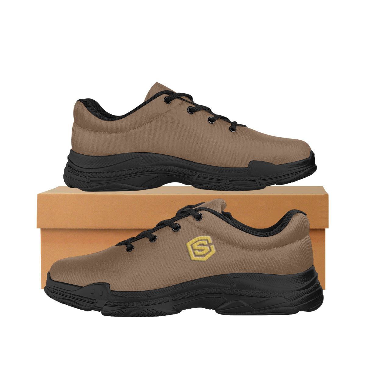 gold logo Lyra Men's Running Shoes (Model 058)