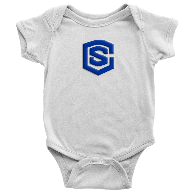 Baby Bodysuit WITH BLUE LOGO