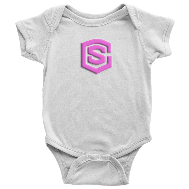 Baby Bodysuit WITH PINK LOGO