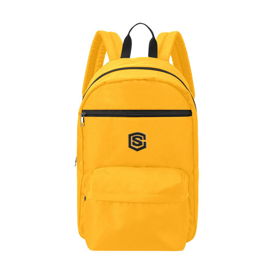 Orange Travel Backpack With Black Logo Travel Backpack(Large Capacity)(Model 1691)