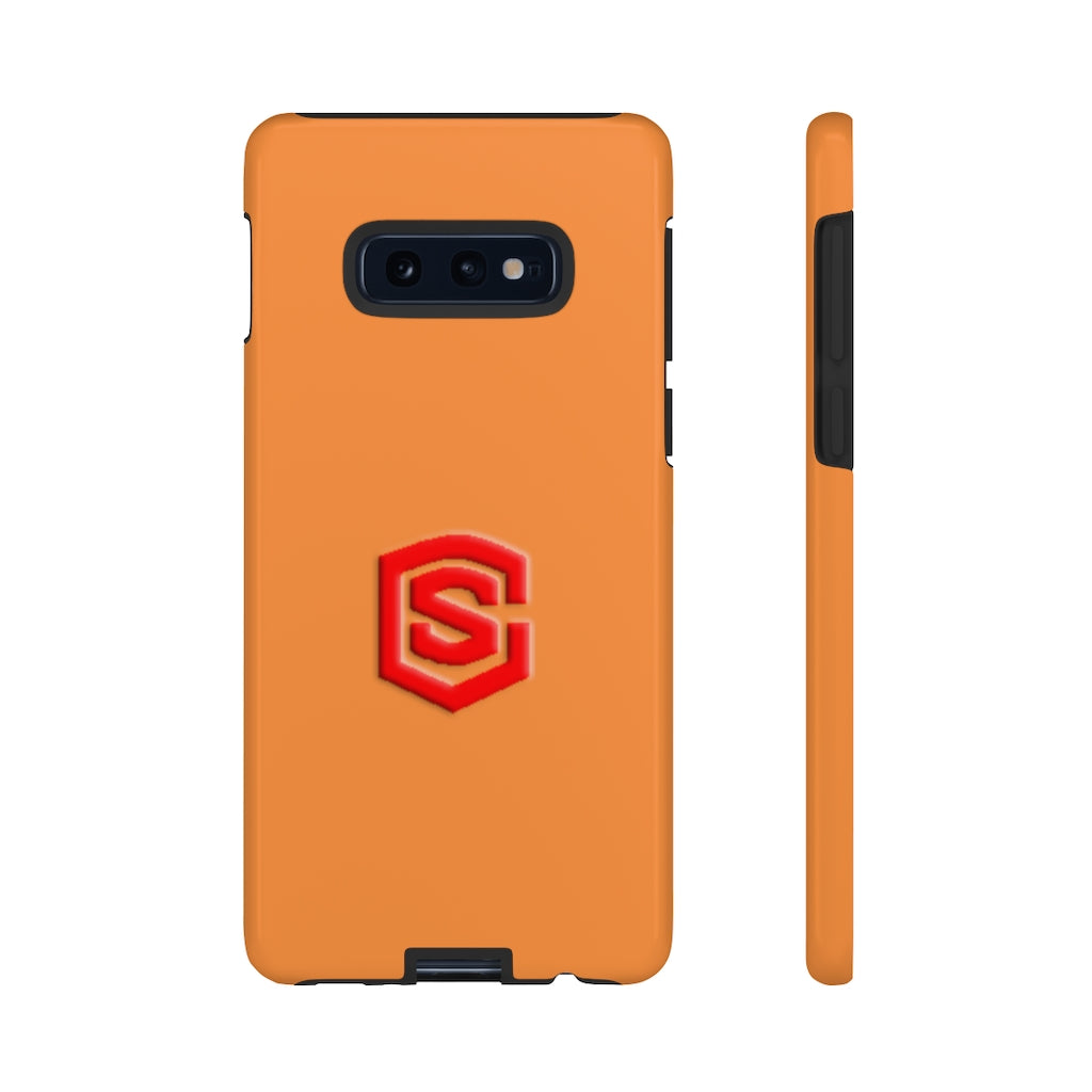 Orange Tough Cases Red Logo