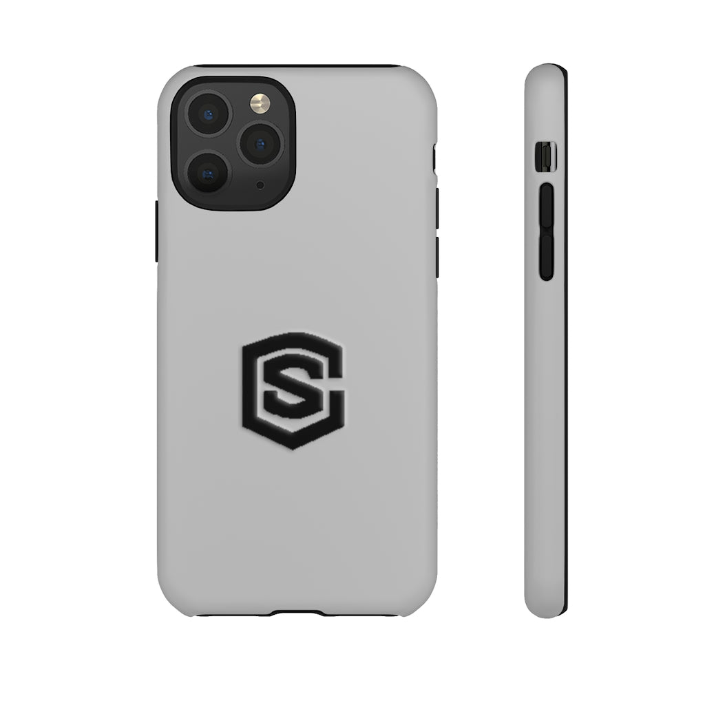 Silver Tough Cases Black Logo