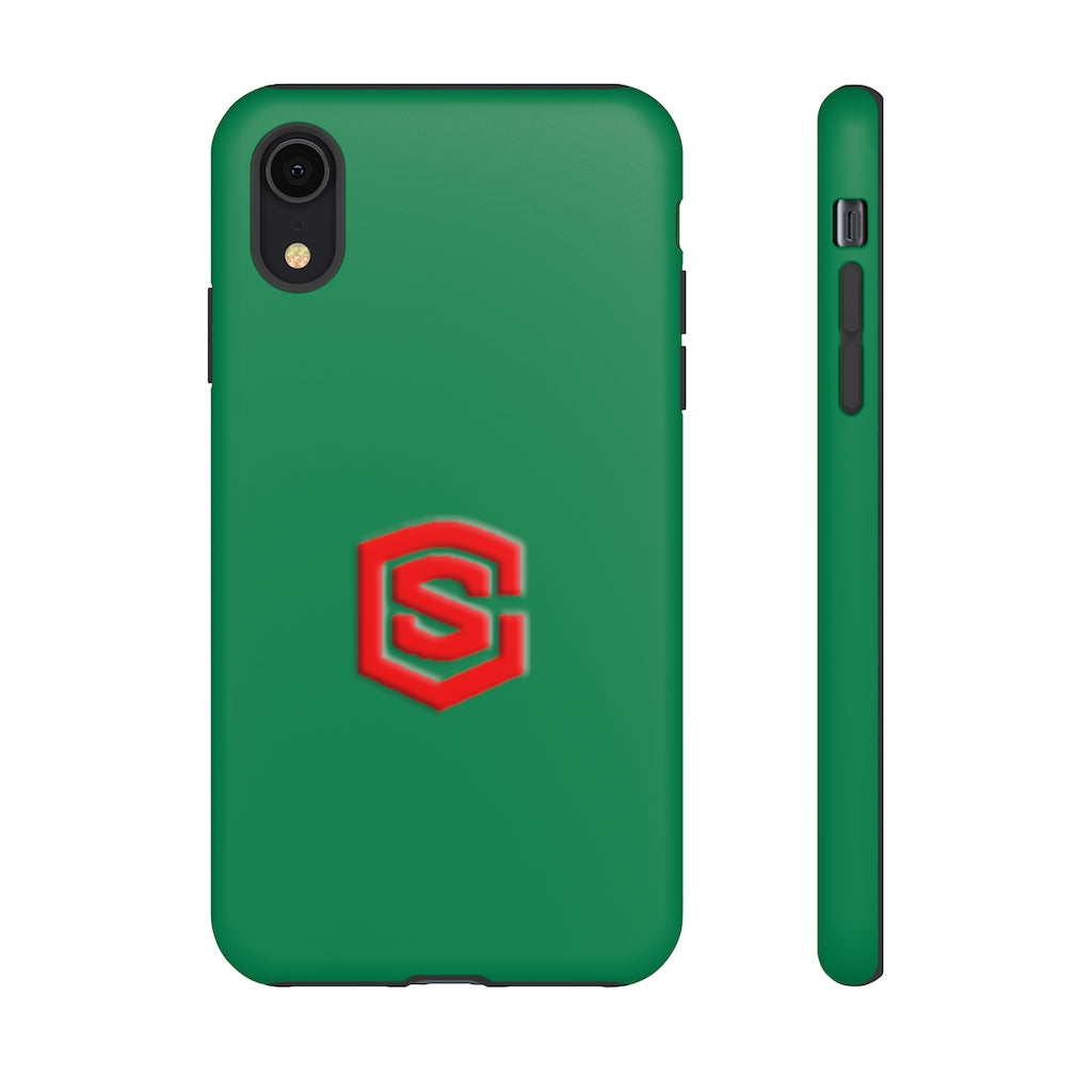 Green Tough Cases Red Logo