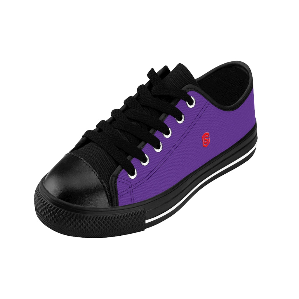 purple Men's Sneakers - red logo