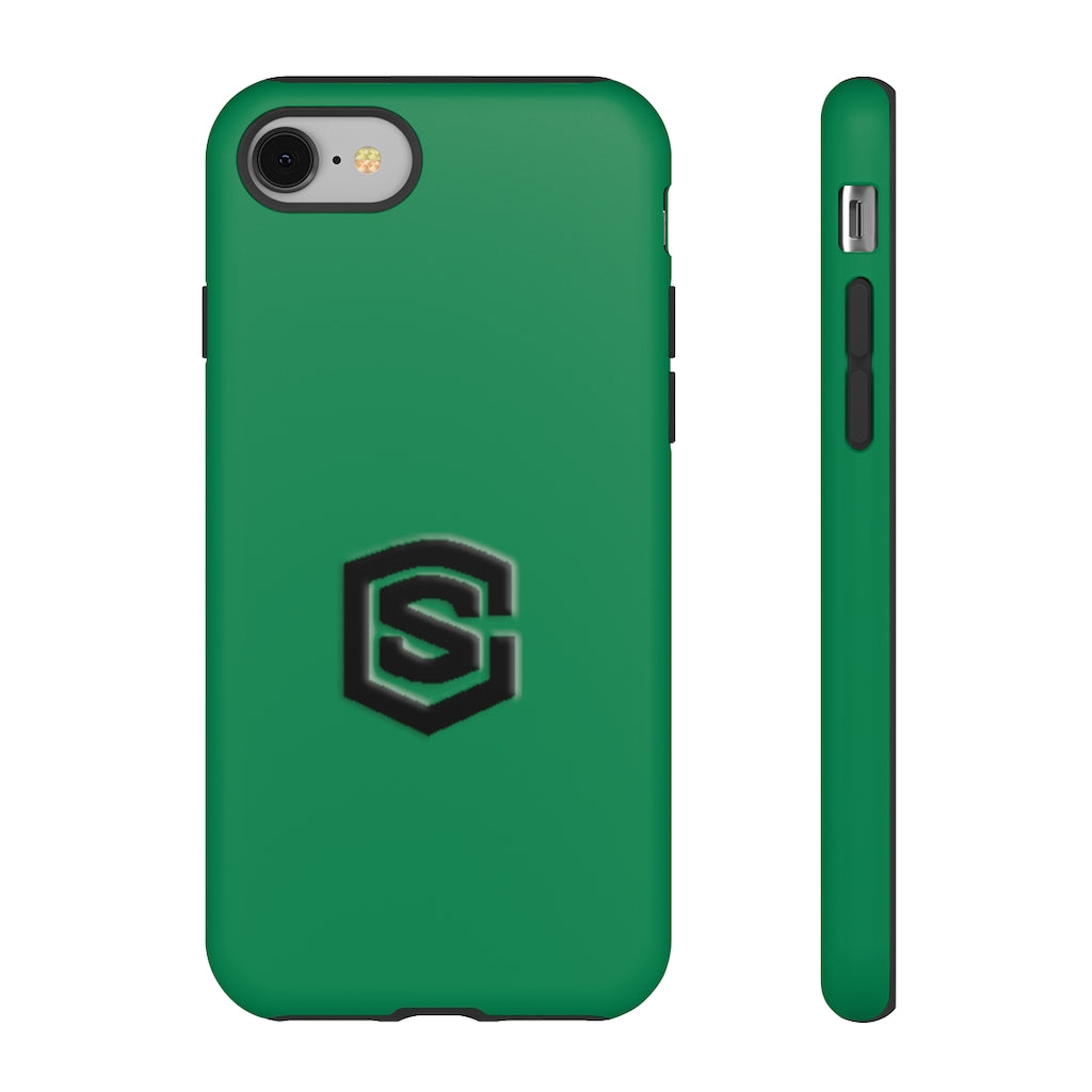 Green Tough Cases Black Logo