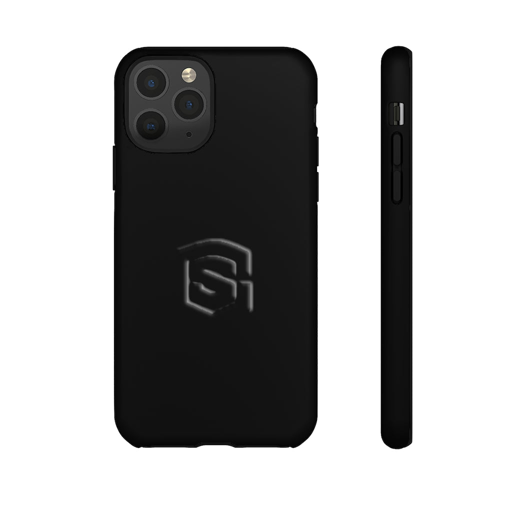 Black Tough Cases Black Logo
