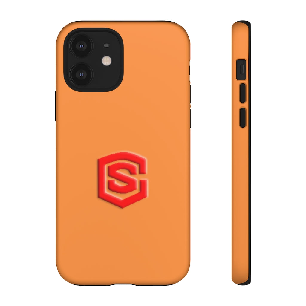 Orange Tough Cases Red Logo