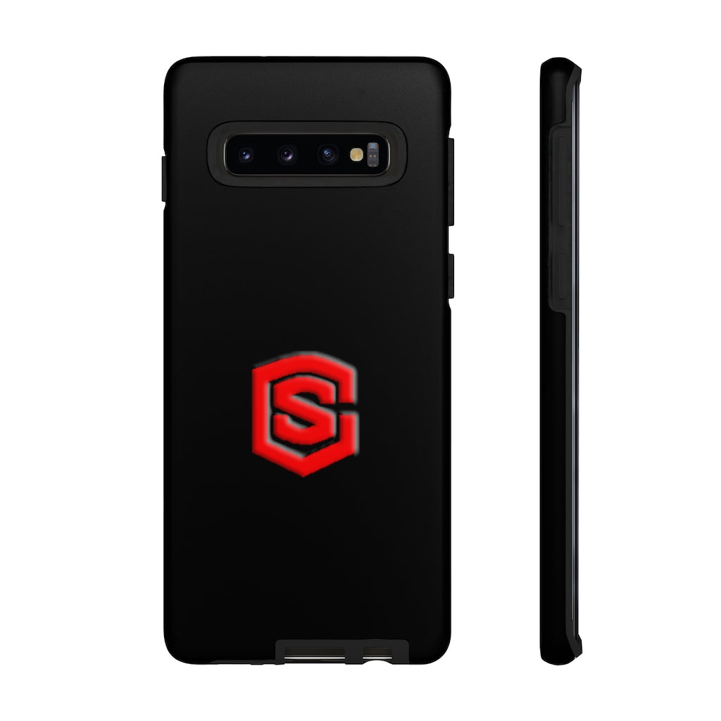 Black Tough Cases Red Logo