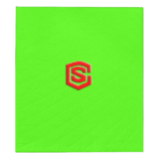 YELLOW CUSTOMQUILT RED LOGO Custom Quilt  70" x 80"