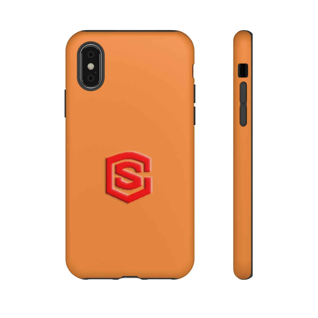 Orange Tough Cases Red Logo